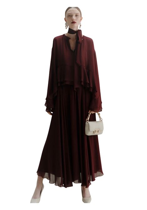 Blusa in georgette - BORDEAUX Marella | PRISCA006